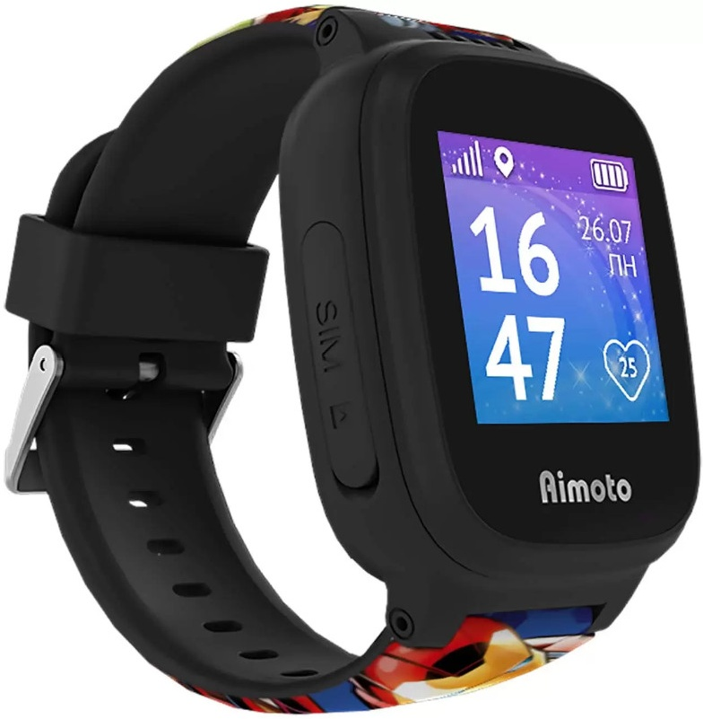 Смарт-часы Aimoto Marvel Kid Mini Супергерои 8001106 Black купить,NaN
