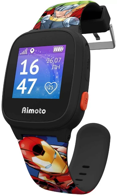 Смарт-часы Aimoto Marvel Kid Mini Супергерои 8001106 Black купить,NaN