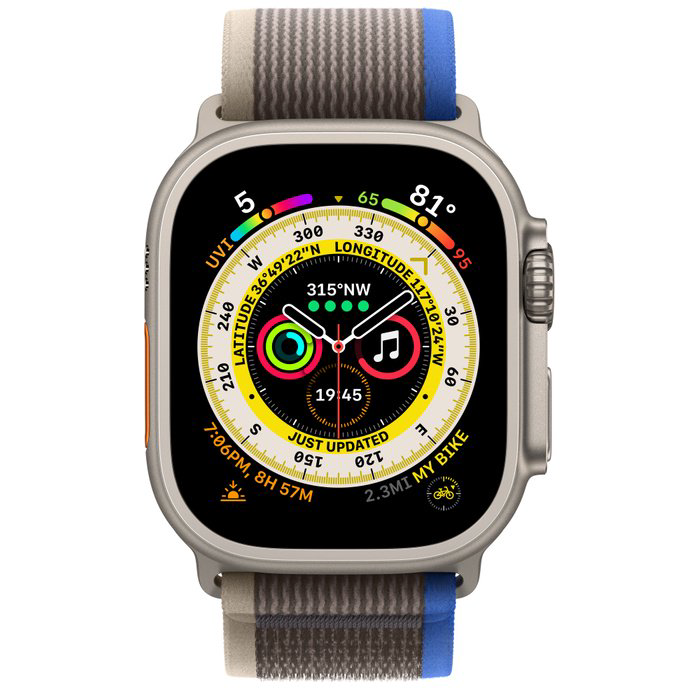 Смарт-часы Apple Watch Ultra 49mm MQF33LL/A Titanium with Blue/Gray Trail Loop - ForteMarket Смарт-часы Apple Watch Ultra 49mm MQF33LL/A Titanium with Blue/Gray Trail Loop купить,542000