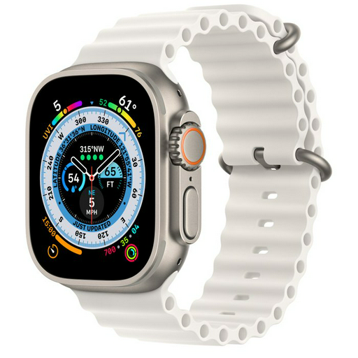 Смарт-часы Apple Watch Ultra 49mm MNHF3GK/A Titanium with White Ocean Band