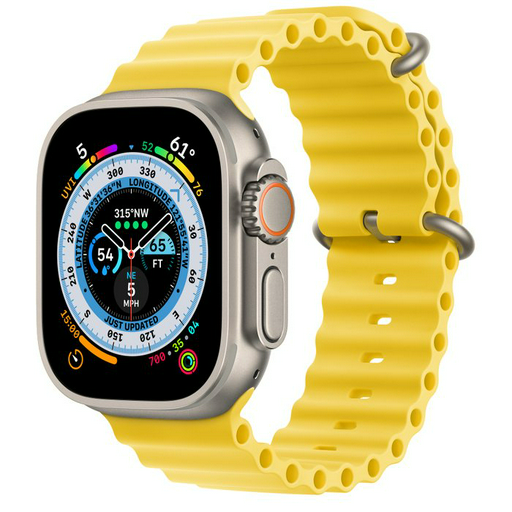 Смарт-часы Apple Watch Ultra 49mm MNHG3GK/A Titanium with Yellow Ocean Band