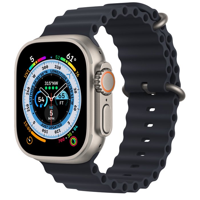 Смарт-часы Apple Watch Ultra 49mm MQFK3GK/A Titanium with Midnight Ocean Band