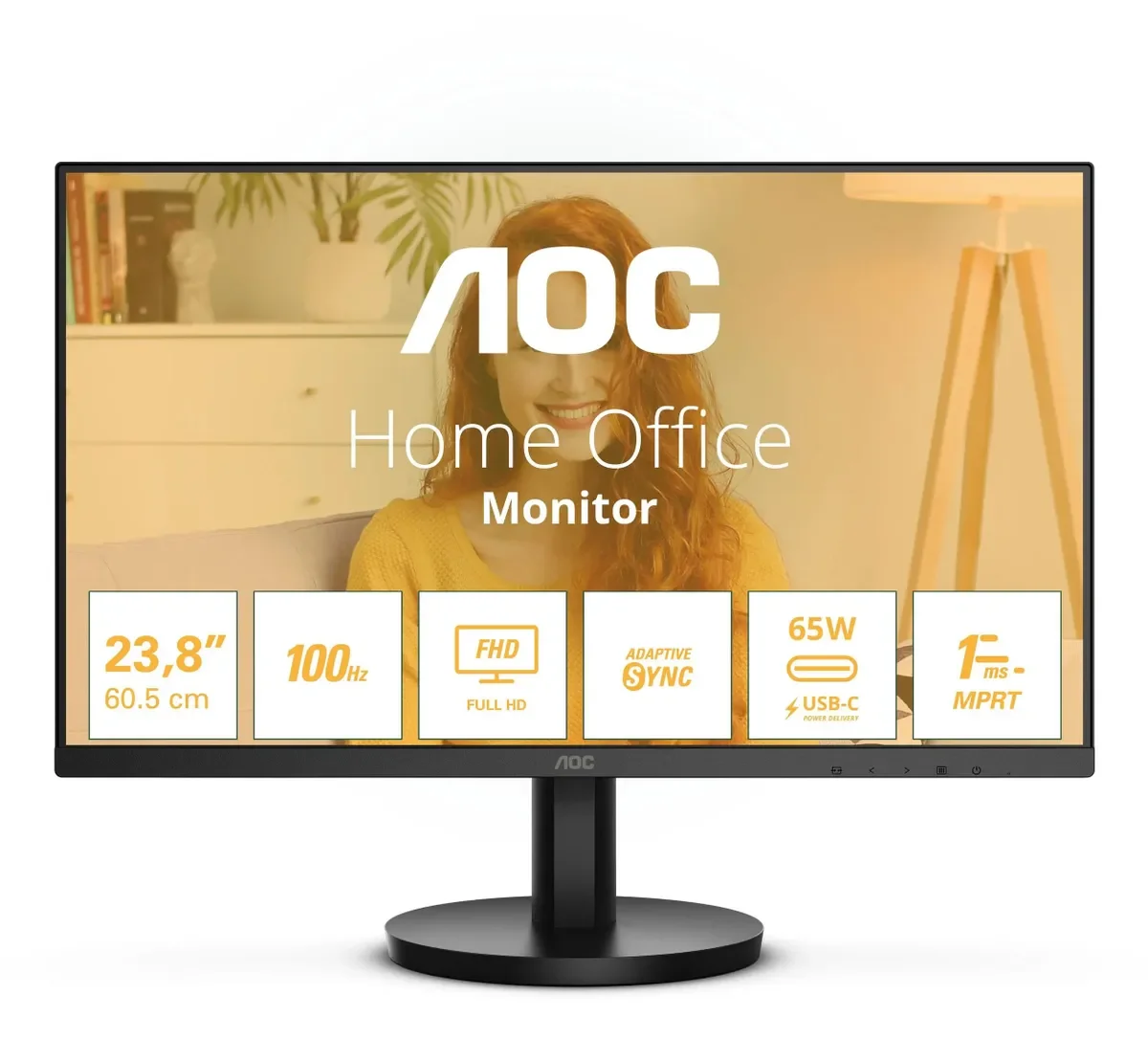 Монитор AOC 24B3CA2/01 23,8" Black
