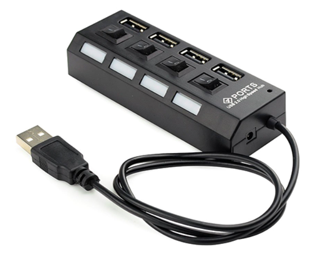USB Hub Gembird UHB-243-AD Black