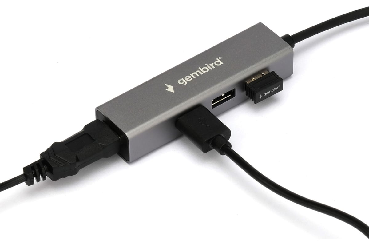 USB Hub Gembird UHB-C464 Grey - ForteMarket USB Hub Gembird UHB-C464 Grey купить,0
