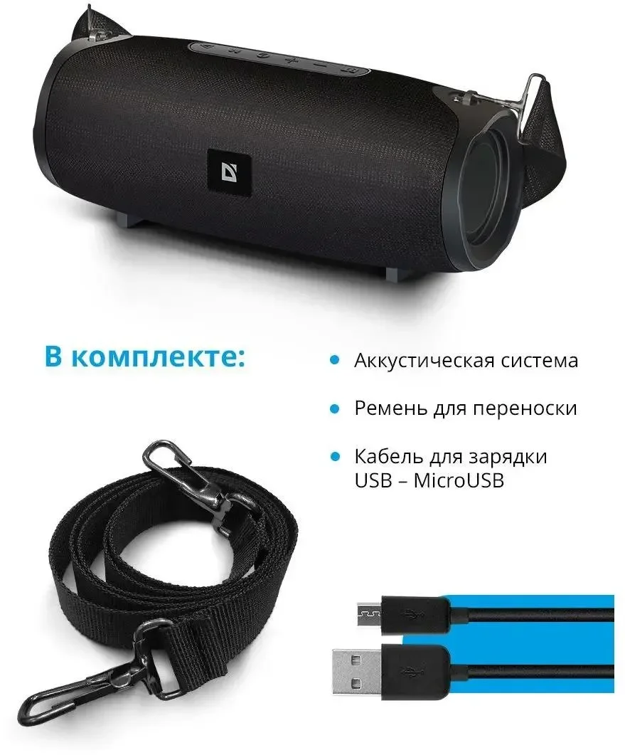 Портативная аккустика Defender G22 Black купить,0