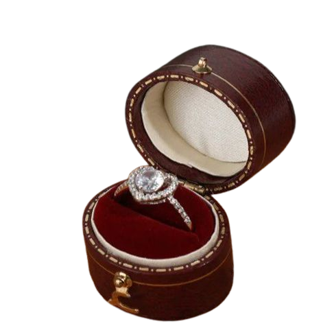 Ювелирная коробочка для кольца Deimantas 1110-16 бордовая купить,NaN