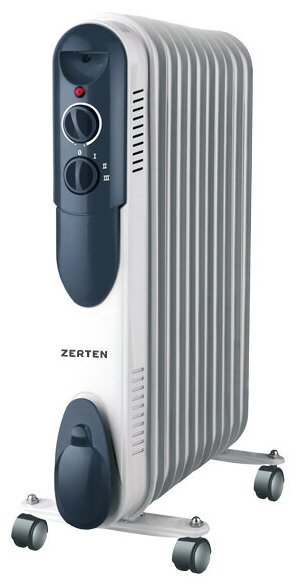 Масляный радиатор Zerten UZT-20 бело-серый