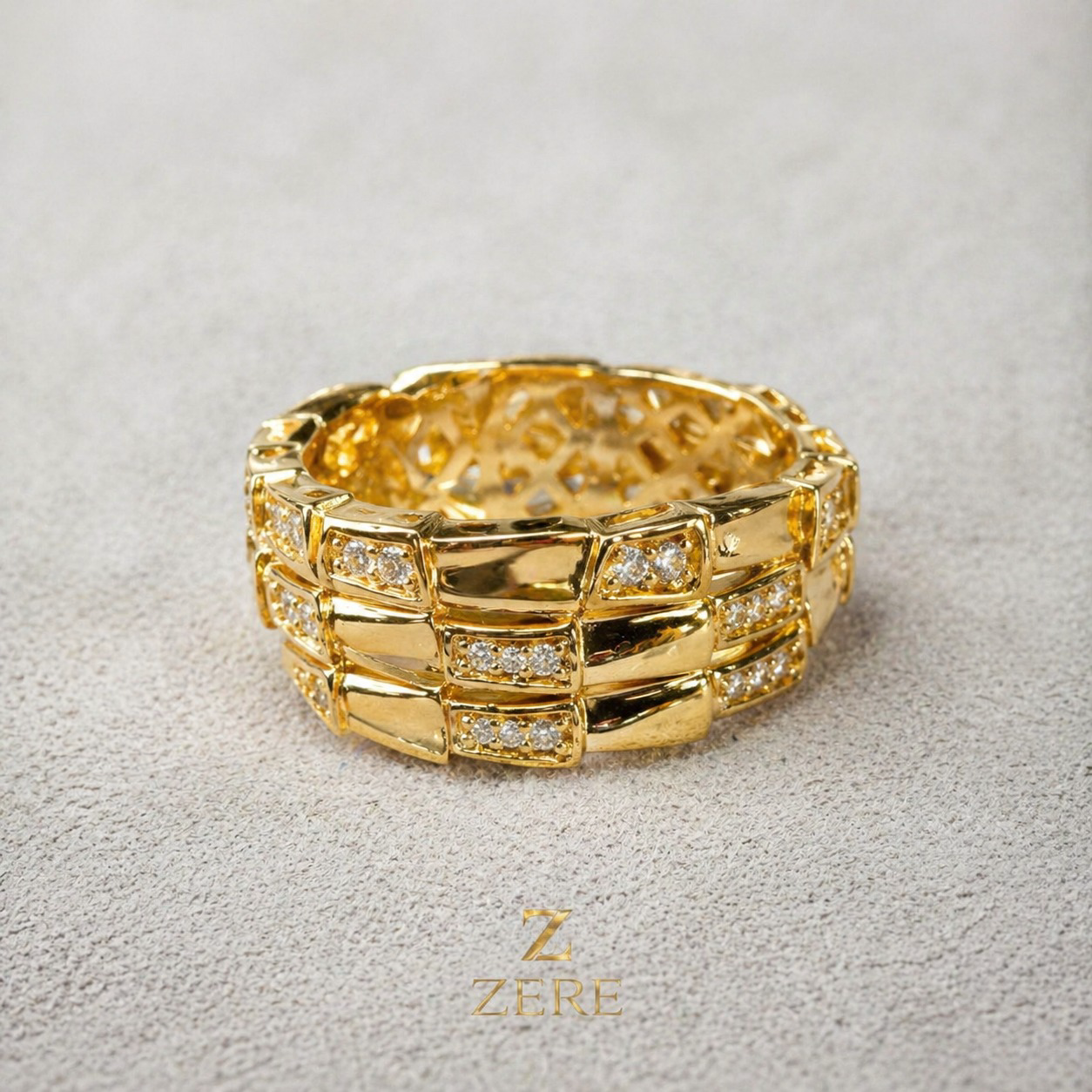 Кольцо Zere с камнями 18р 4.07гр - ForteMarket Кольцо Zere с камнями 18р 4.07гр купить,337750