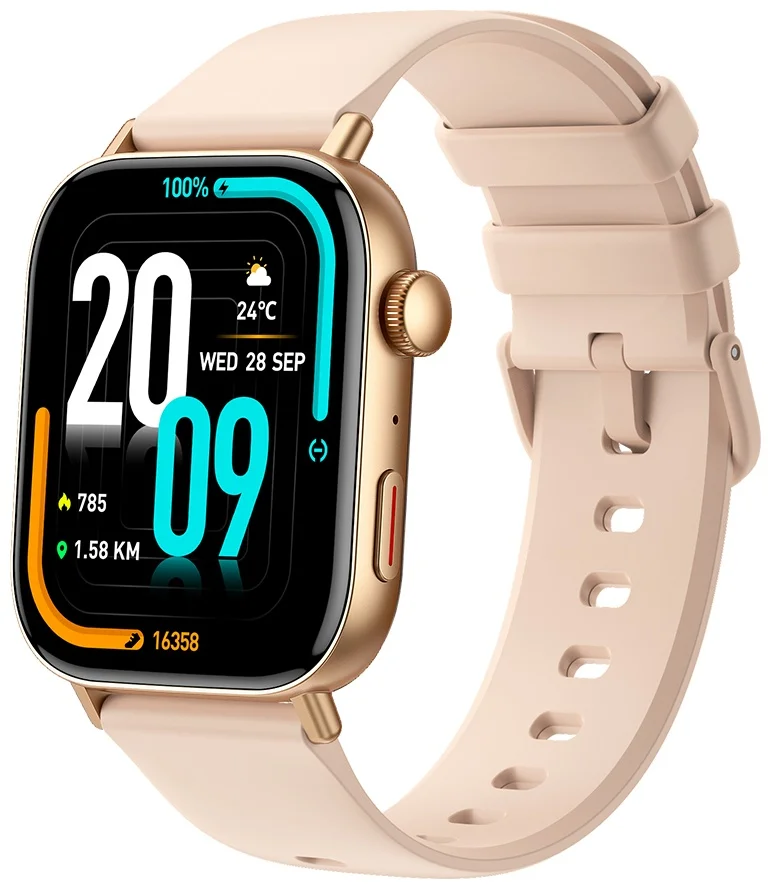 Смарт-часы Colmi C8 Max with Silicone Strap 49mm Gold
