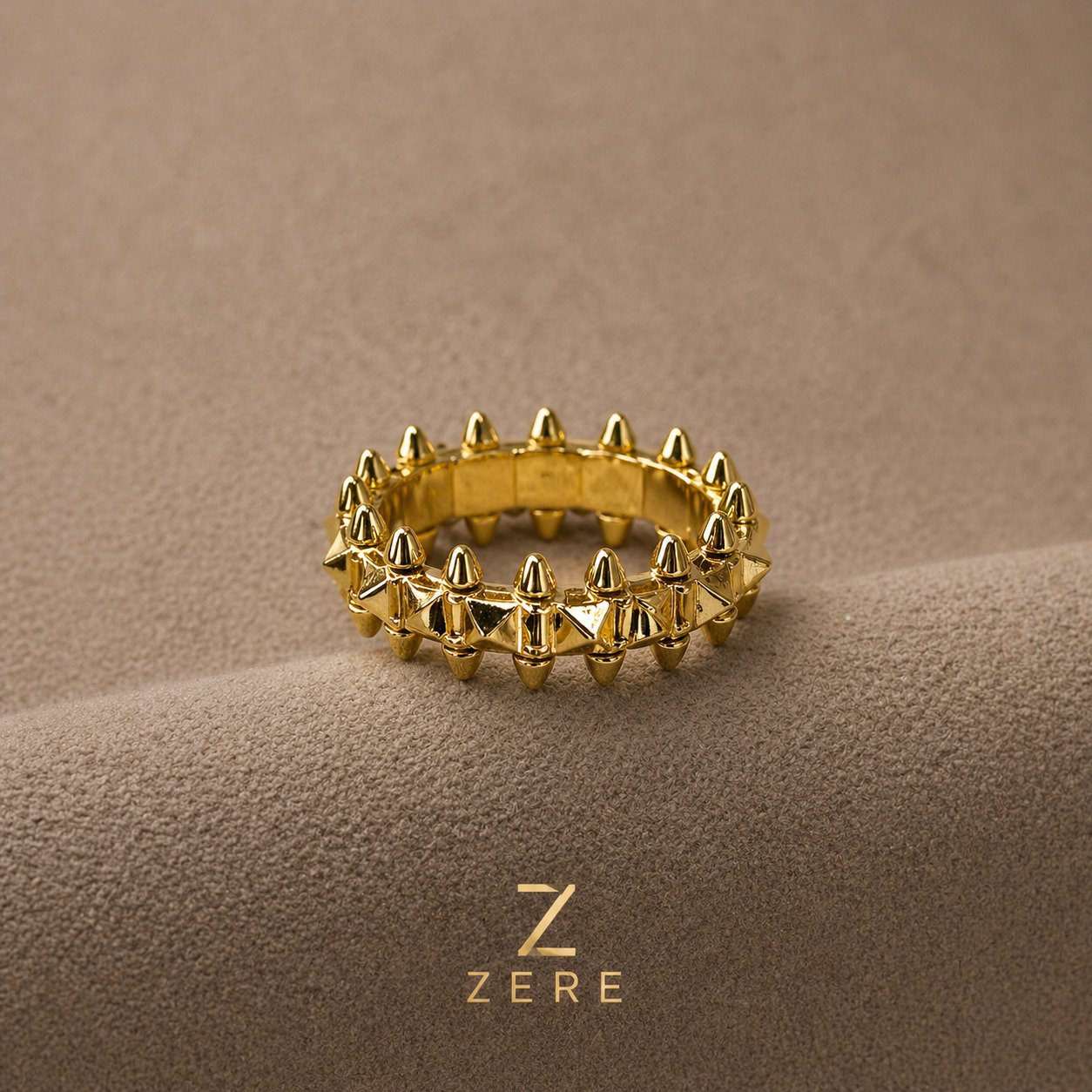 Кольцо Zere с шипами 17р 4.27гр купить,362925
