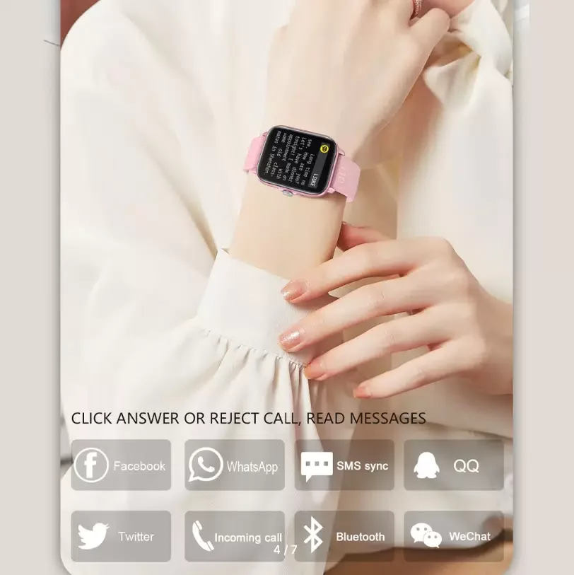 Смарт-часы Colmi P28 Plus 43mm Pink