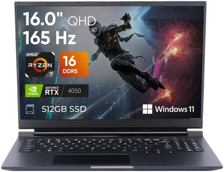 Ноутбук Firebat H6-5R7D16Q8-T 16" Black