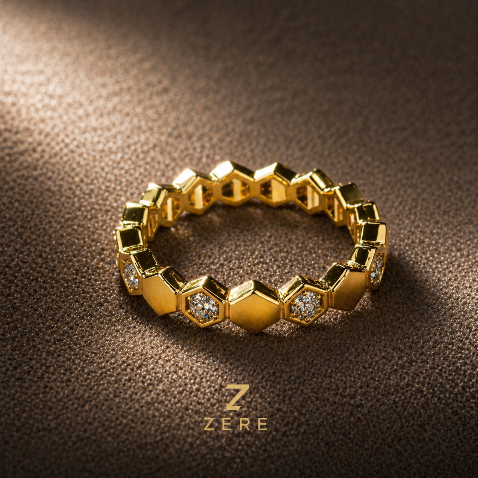Кольцо Zere тонкое с фианитами 18.5р 1.93гр купить,158175