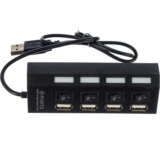 USB Hub Gembird UHB-243-AD Black - ForteMarket USB Hub Gembird UHB-243-AD Black купить,0