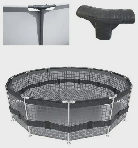 Бассейн Bestway Steel Pro Max 56406 4678л cерый
