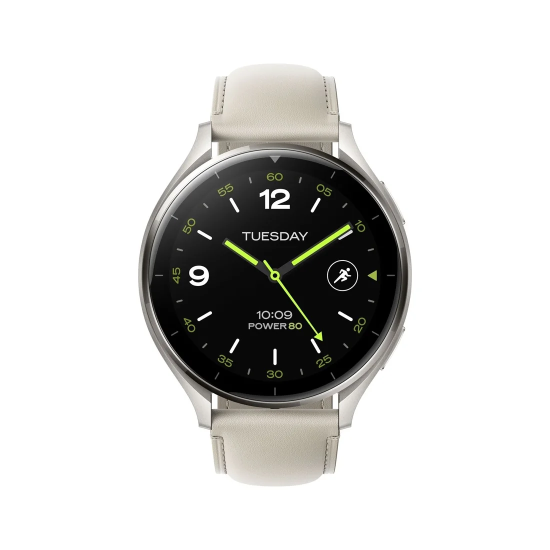 Смарт-часы Xiaomi Watch 2 Titan Gray Case With White Leather Strap 36mm купить,0