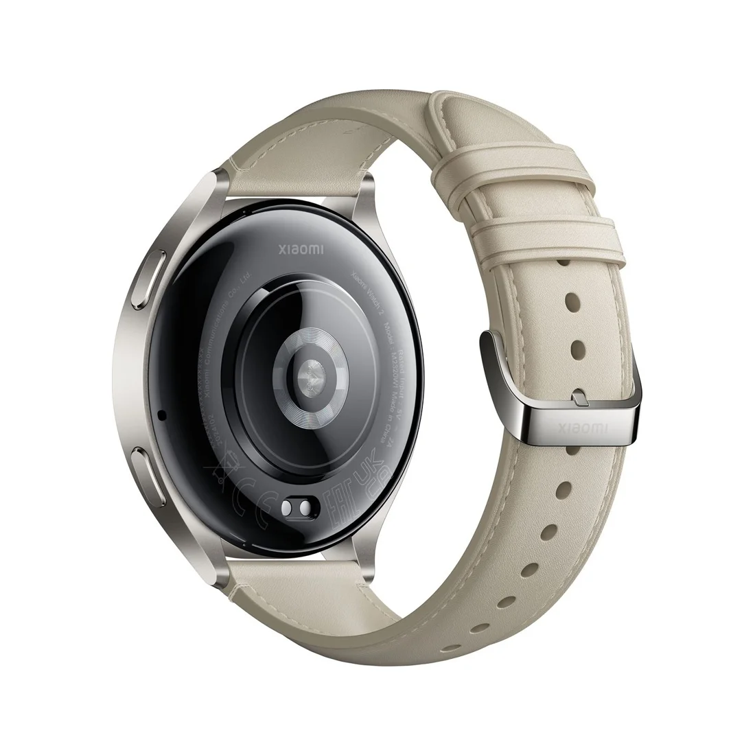 Смарт-часы Xiaomi Watch 2 Titan Gray Case With White Leather Strap 36mm купить,0