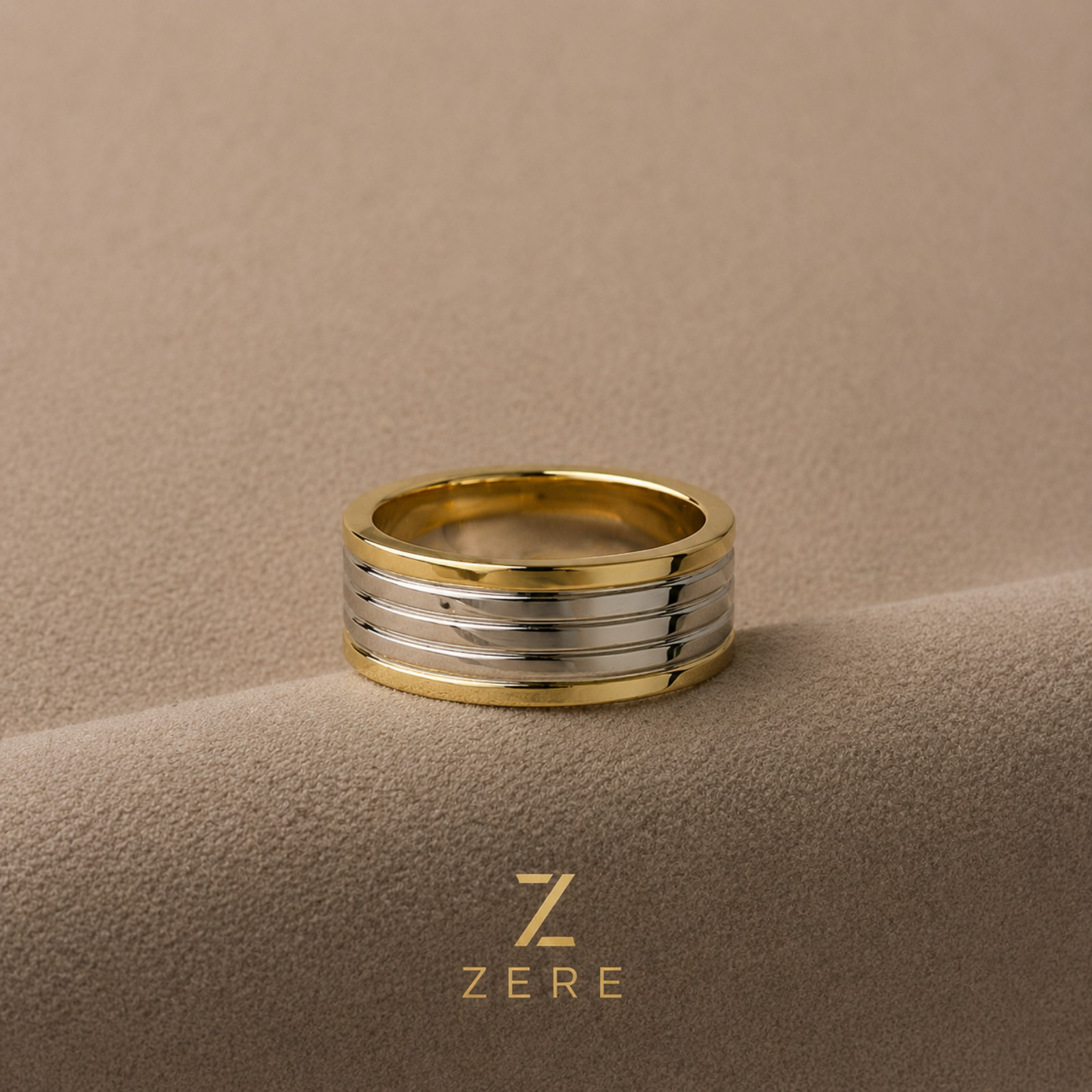 Кольцо Zere двухцветное 18р 3.7гр - ForteMarket Кольцо Zere двухцветное 18р 3.7гр купить,313050