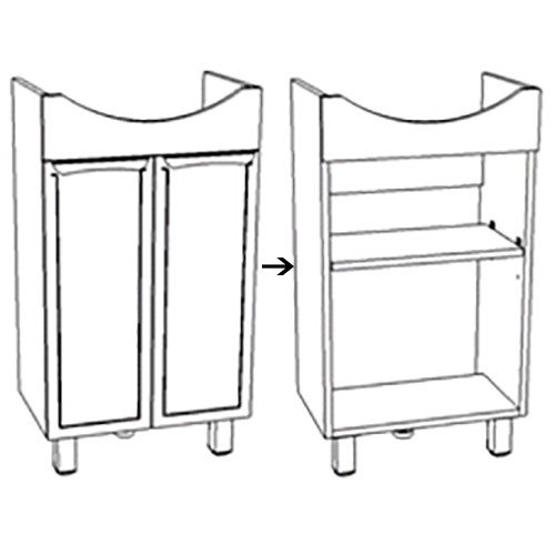 Тумба Corozo Монро 60 K412728 белая купить,NaN