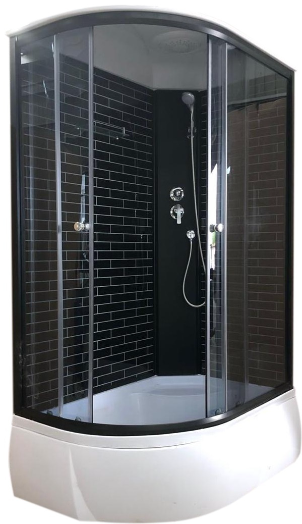 Кабина душевая ODA 5006L Р 120х80х215см черный