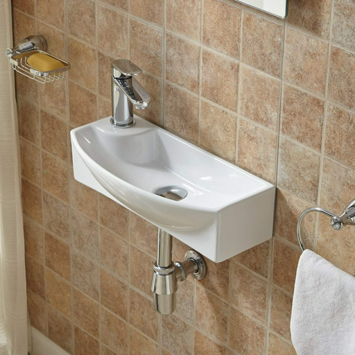 Раковина подвесная WW Aisbach 7946 GL-WT L 45.5х22х13см белый