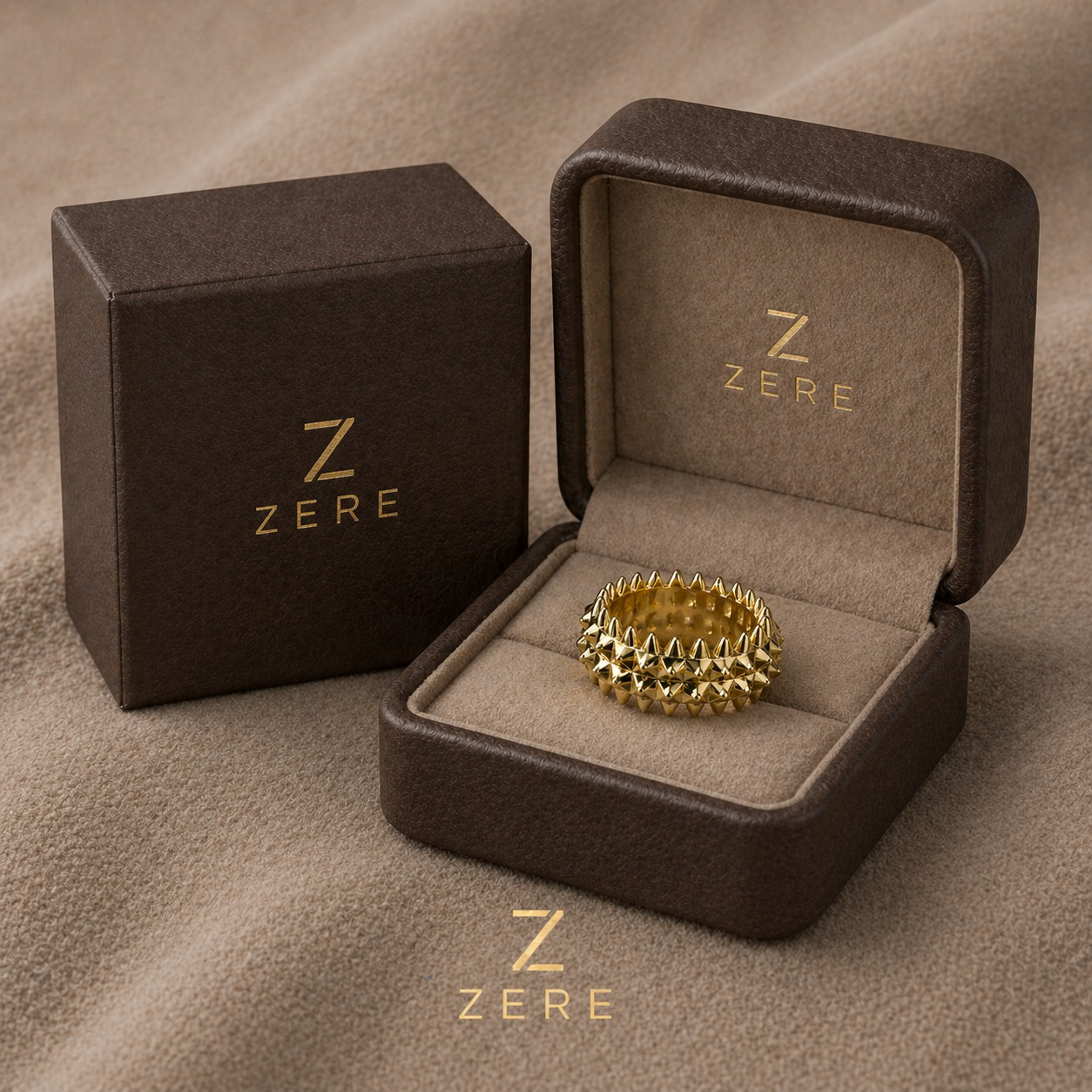 Кольцо Zere с шипами 17р 3.96гр  купить,332100