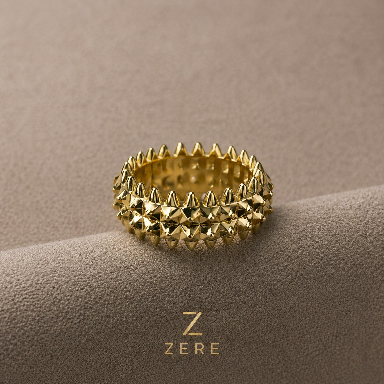 Кольцо Zere с шипами 17р 3.96гр  купить,332100