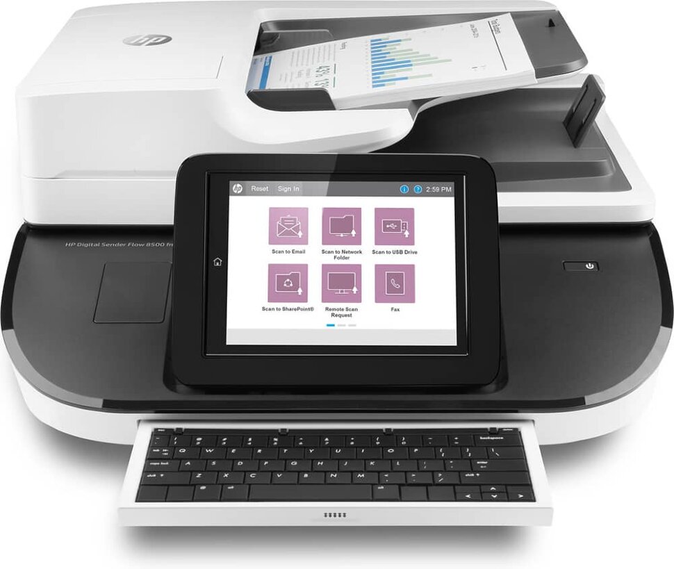Сканер HP Digital Sender Flow 8500 fn2 L2762A черно-белый