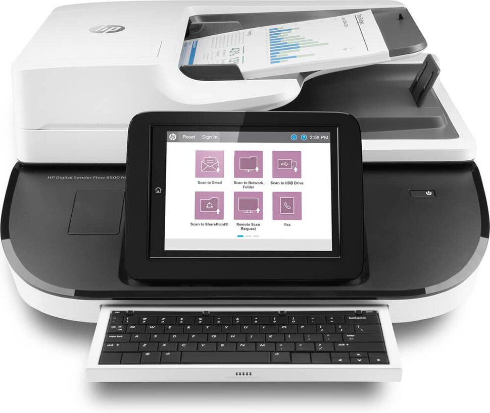 Сканер HP Digital Sender Flow 8500 fn2 L2762A черно-белый