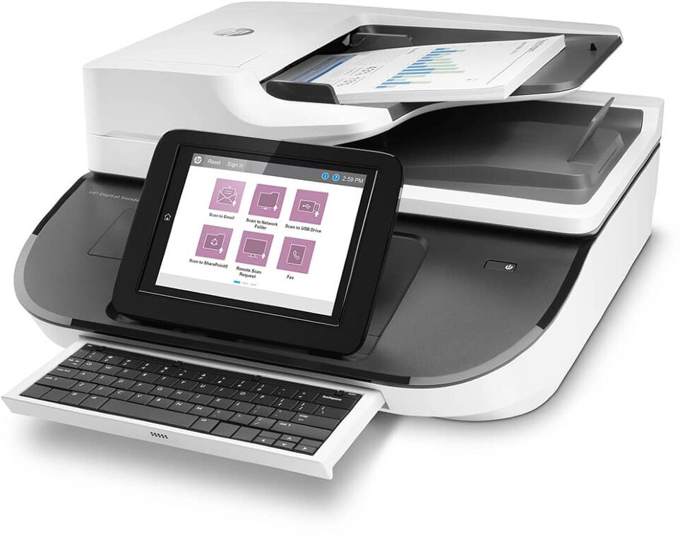 Сканер HP Digital Sender Flow 8500 fn2 L2762A черно-белый