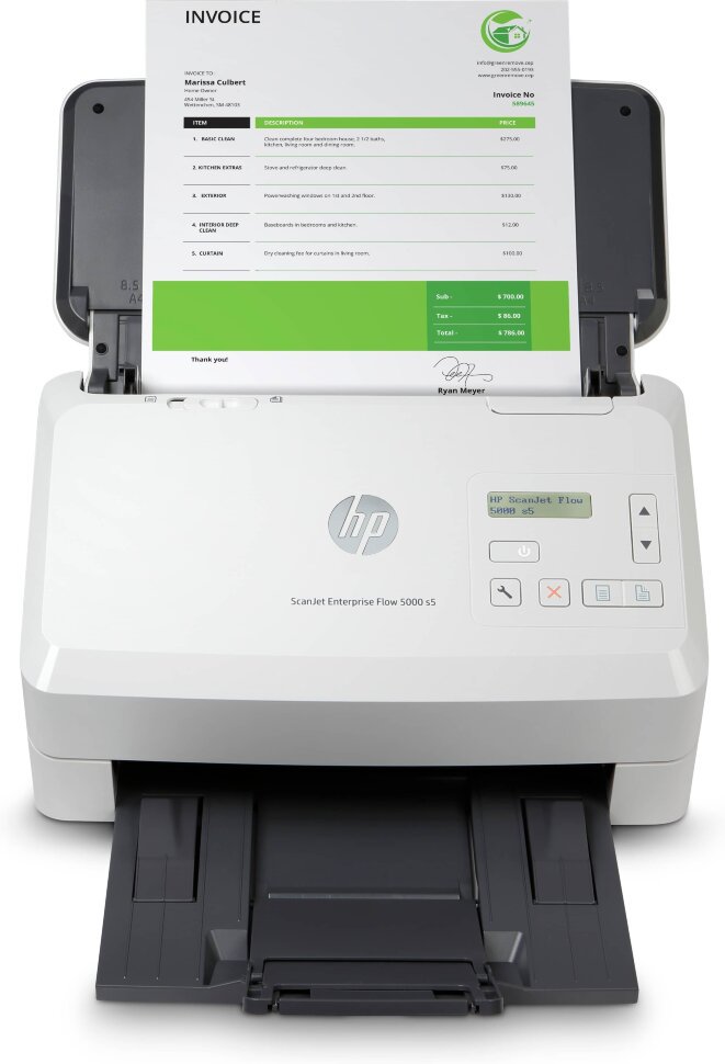 Сканер HP ScanJet Enterprise Flow 5000 S5 бело-серый