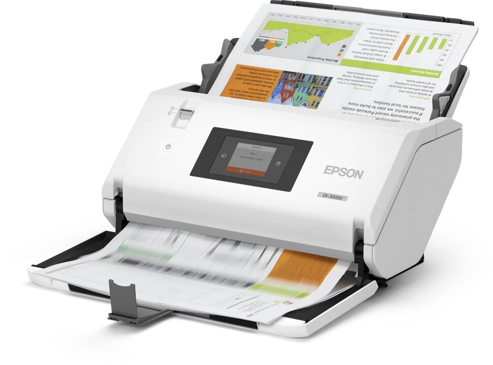 Сканер Epson WorkForce DS-32000 черно-белый