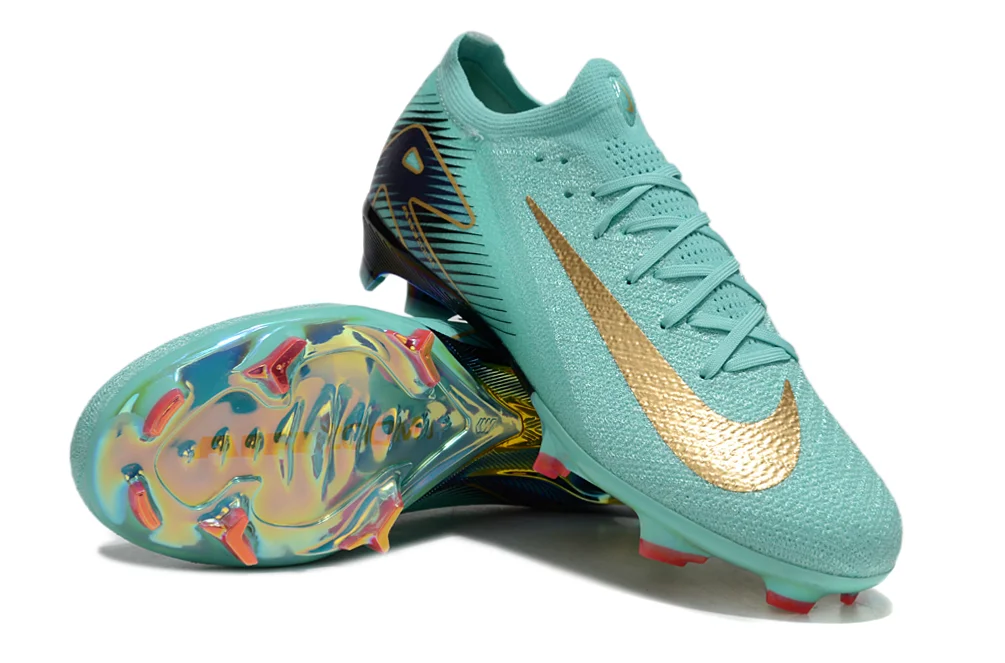 Бутсы Nike Mercurial V16 EFG Turquoise-Gold 38 купить,28990