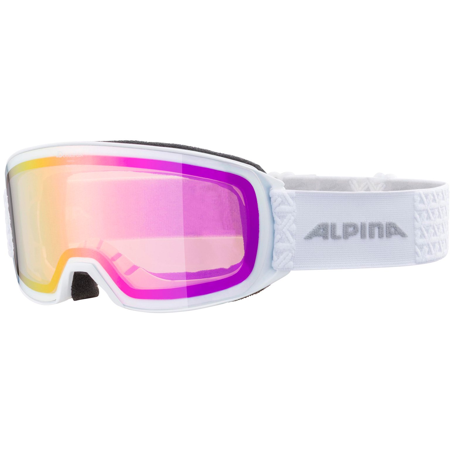  Маска горнолыжная Alpina Nakiska DH S2  white-skyblue купить,NaN