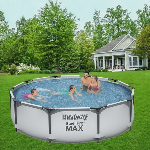 Бассейн Bestway Steel Pro Max 56406 4678л cерый
