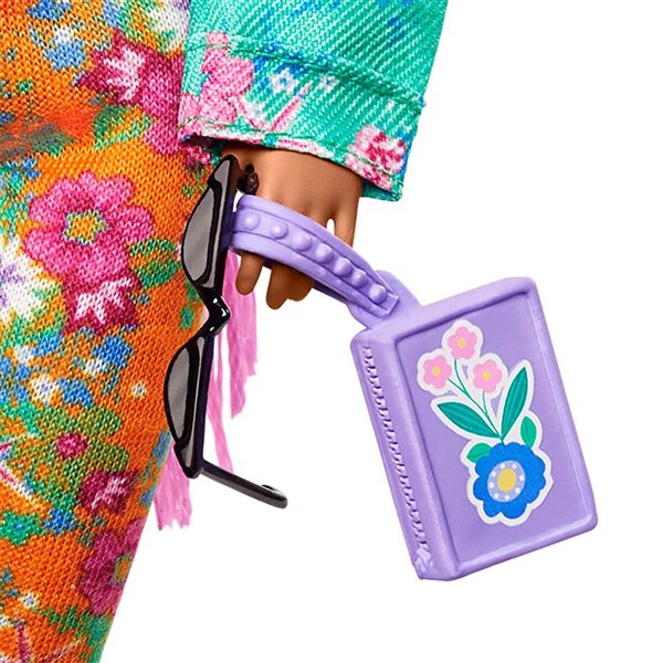 Кукла Barbie    Extra с розовыми афро-косичками купить,NaN