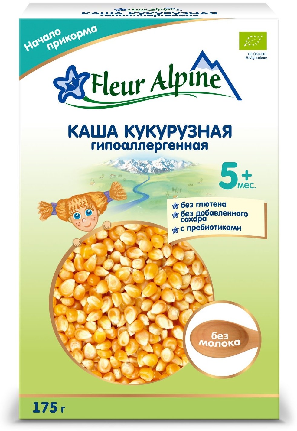 Детская каша Fleur Alpine Безмолочная кукурузная с пребиотиками гипоаллергенная с 5 месяцев 175 г - ForteMarket Детская каша Fleur Alpine Безмолочная кукурузная с пребиотиками гипоаллергенная с 5 месяцев 175 г купить,NaN
