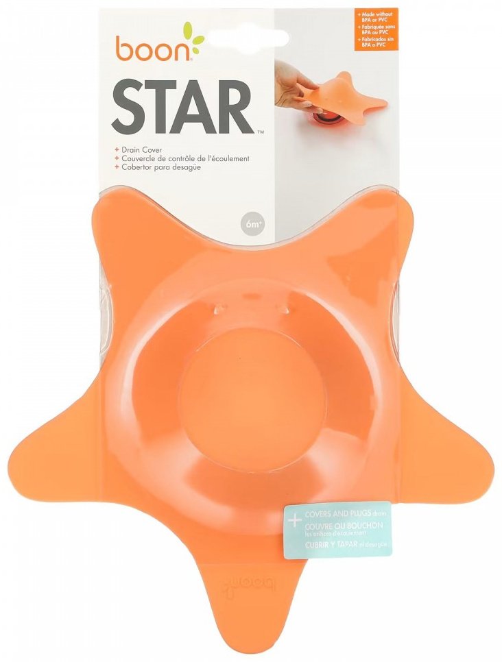 Пробка в ванную Boon Star 669028111596 оранжевая купить,NaN