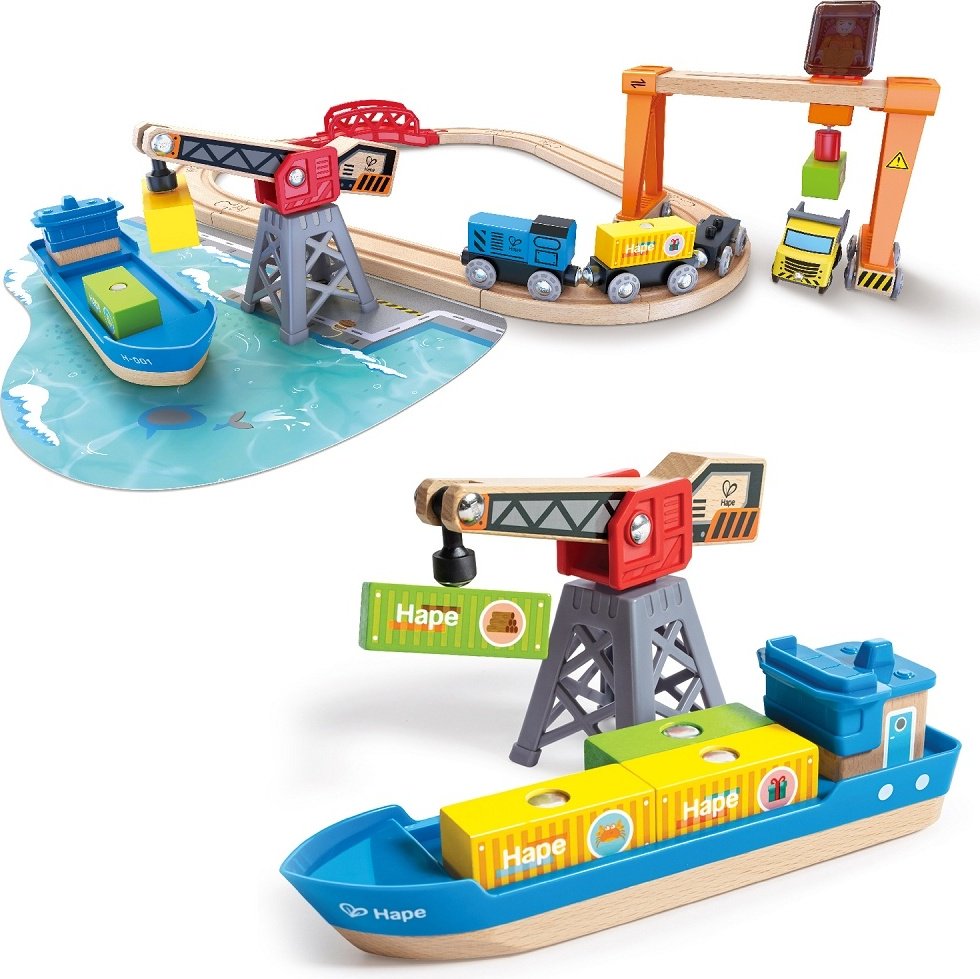 Hape Железная дорога E3791_HP, пластик, мультиколор купить,NaN