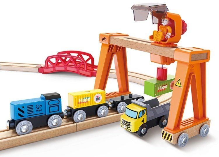 Hape Железная дорога E3791_HP, пластик, мультиколор купить,NaN