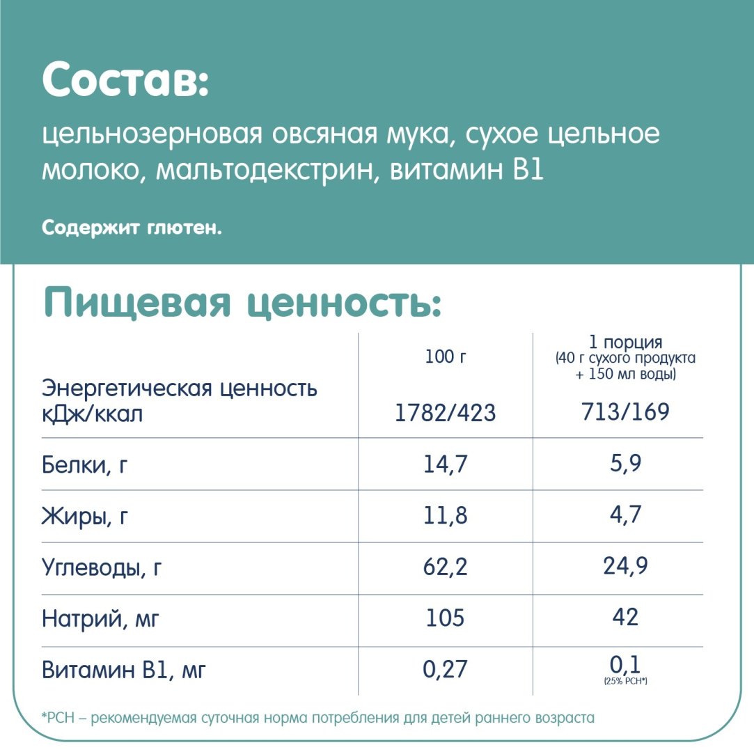 Детская каша Fleur Alpine Овсяная молочная с 5 месяцев 200 г купить,NaN