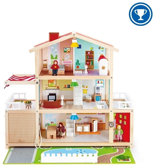 Кукольный дом, мебель Hape мультиколор