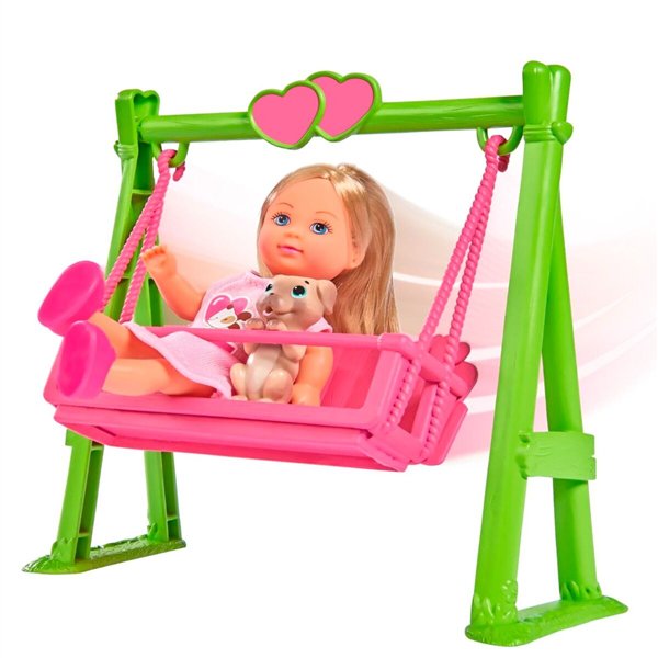 Кукла Steffi Love Еви на качели с собачкой  12/72 12см купить,NaN