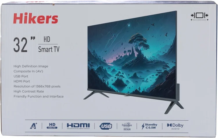 Телевизор Hikers 32" 32FZB 32FZ-B LED HD Black купить,0