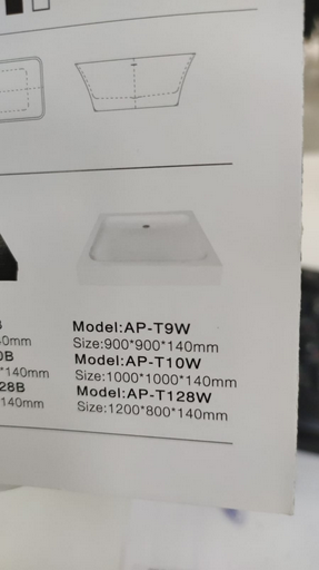 Душевой поддон Apollo AP-T128W 120x80см