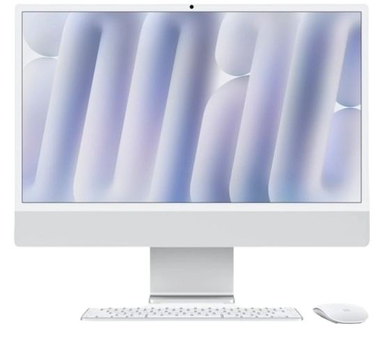Моноблок Apple iMac 24 2024 MWUV3 серебристый купить,1149000