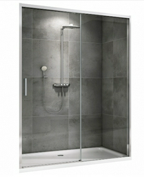 Дверь душевая Abber Komfort AG93170 170х200см серый