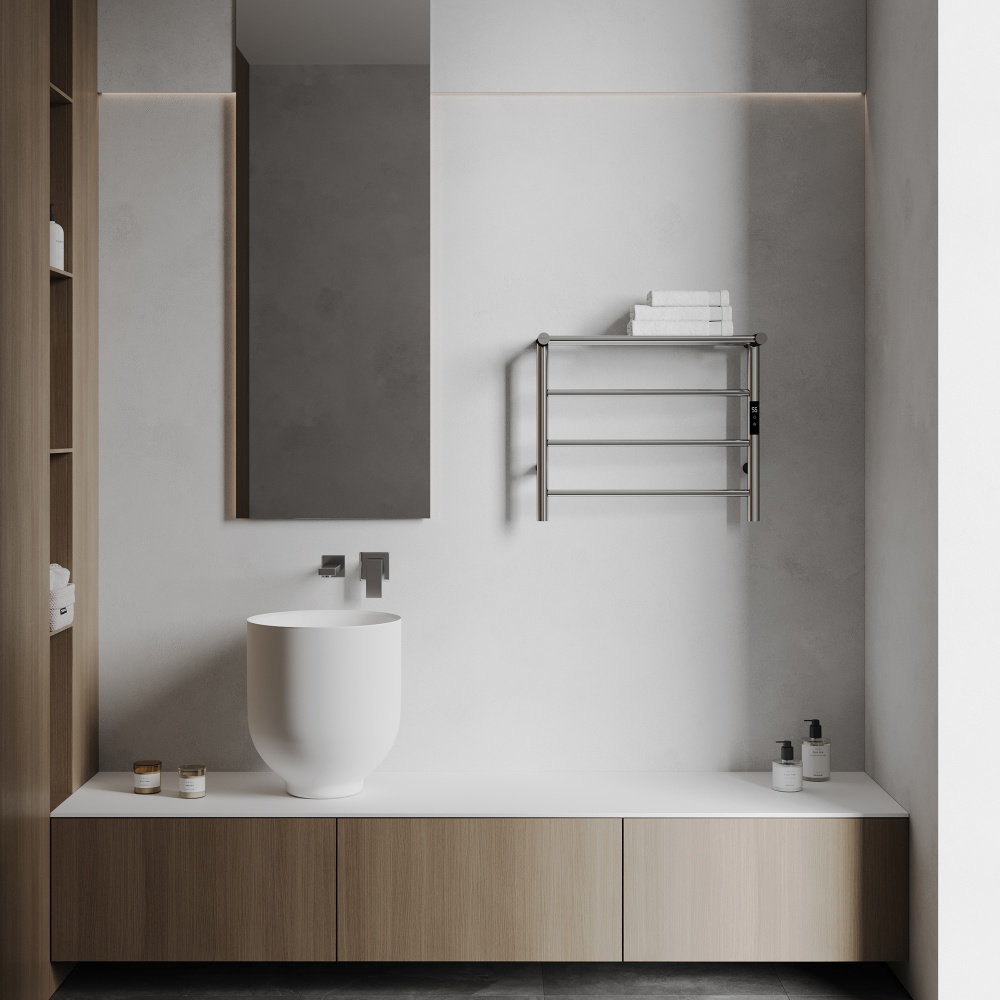 Полотенцесушитель электрический Abber Standard AH4614 60х50см хром