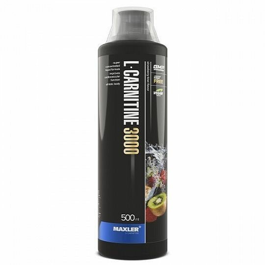 Жиросжигатель Maxler L-Carnitine 3000 клубника-киви 500мл